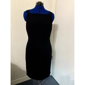 Talbots Classic Black Midi Dress